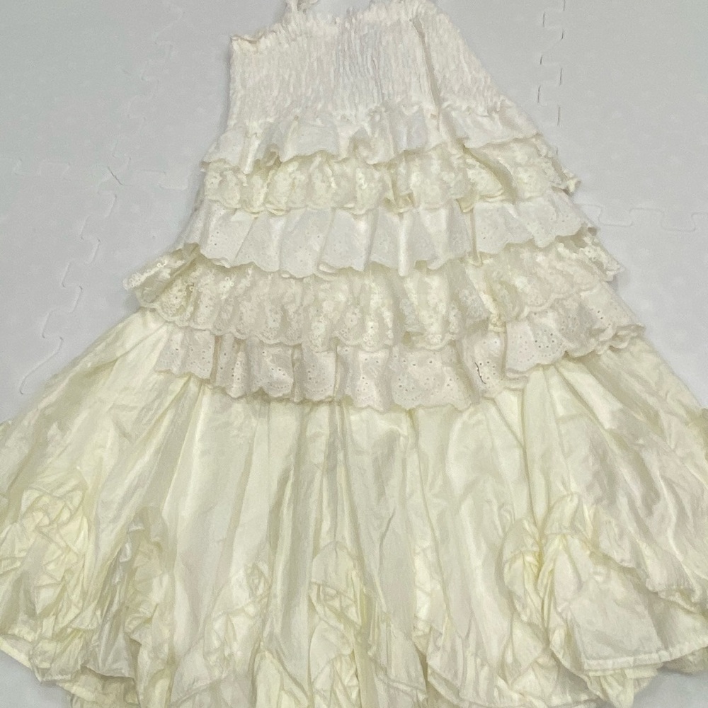 Rachael & Chloe Cream Textured skirt and top
